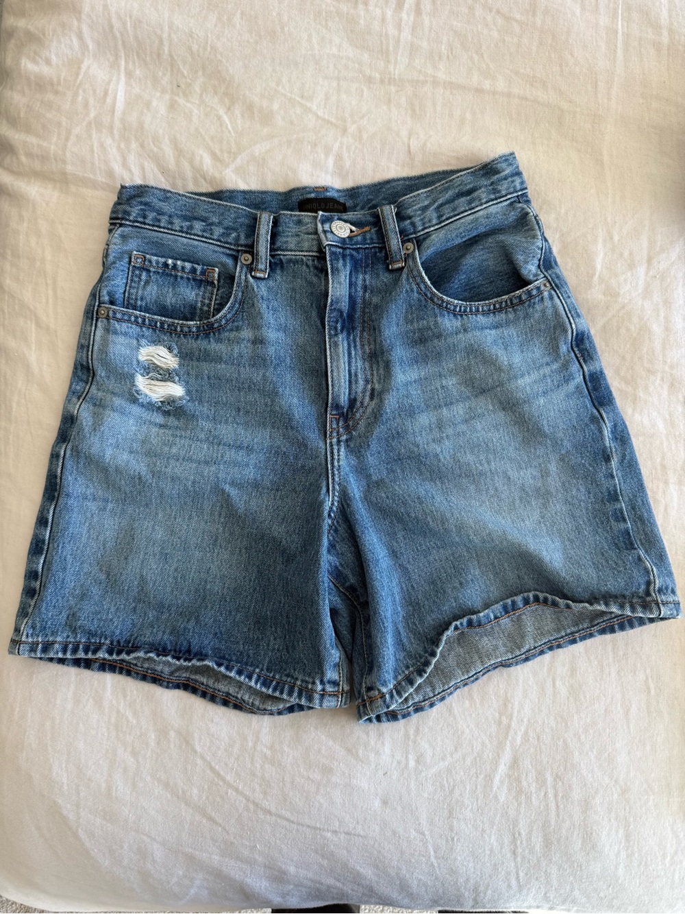Uniqlo High-Rise Jean Shorts